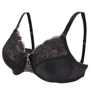Set of 3! 38B Glamorise ELEGANCE Bra (CONVERTIBLE-STRAPS) Lace BLACK NEW